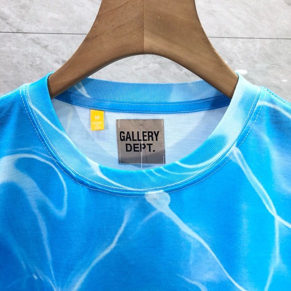 Gallery Dept Aqua Water Pattern Tee - Picture 4 of 10